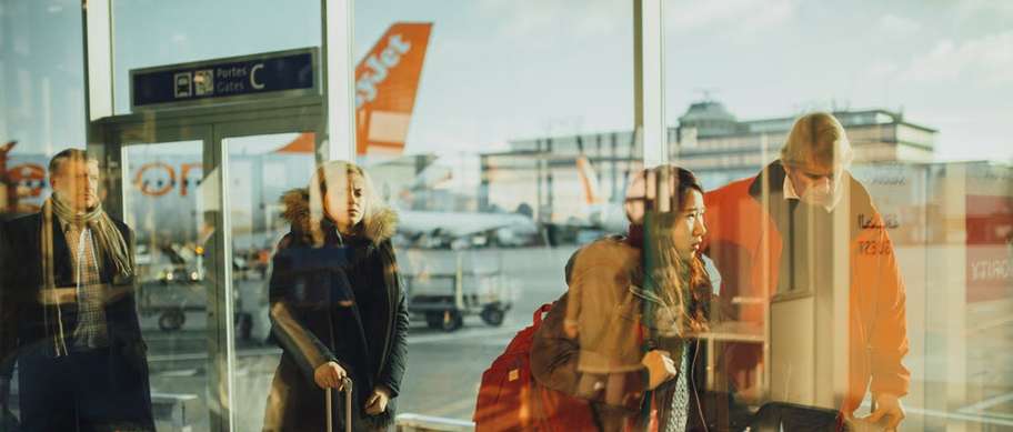 À l'aéroport